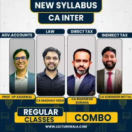 Prof. HP Agarwal Adv. Accounts, CA Madhav Heda Law, CA bhanwar Borana Direct Tax & CA Surender Mittal GST Regular Combo Full Course For CA Inter Prof. HP Agarwal Adv. Accounts, CA Madhav Heda Law, CA bhanwar Borana Direct Tax & CA Surender Mittal GST Regular Combo Full Course For CA Inter