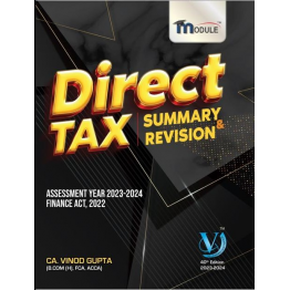 CA Final Direct Tax Summery Book 40th Edition By CA Vinod Gupta (For Nov. / Nov  2023)