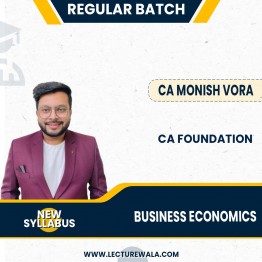 Monish Vora CA Foundation Economics