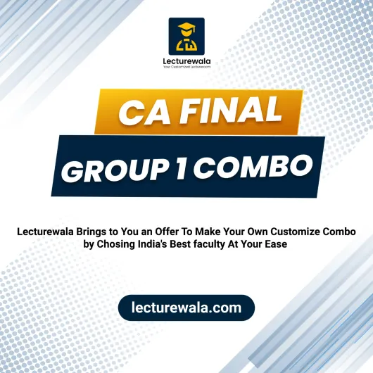 CA Final Group-1 Combo New Syllabus Regular Course By India's Best Faculty :Pen Drive / Online Classes