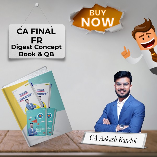 CA Final Financial Reporting Digest Concept Book & Question Bank (Set of 4 Volumes) By CA Aakash Kandoi Applicable for May & Nov 2024