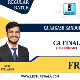 CA Final Financial Reporting (FR) New Syllabus Live @ Home Regular Batch By CA Aakash Kandoi : Pen Drive / Online Classes