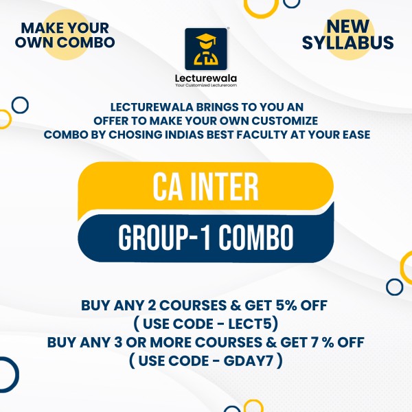 CA Inter Group-1 Combo New Syllabus Regular Course By India's Best Faculty : Online Classes
