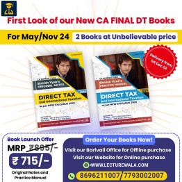 CA / CMA Finat Direct Tax & International Taxation Original Notes & Practice Manual Book Set By CA Shirish Vyas : Online Study material