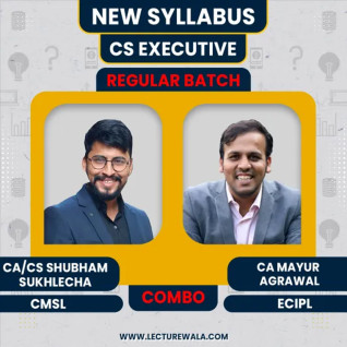CA Mayur Agarwal ECIPL & CS CA Shubhamm Sukhlecha CMSL Regular Combo Classes For CS Executive Online Classes