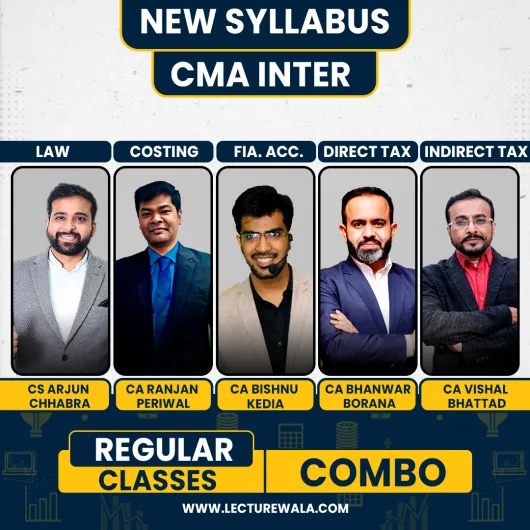 CMA Inter Grp 1 Combo - Law & FA & Taxation & Costing Regular Batch with CA Bishnu Kedia