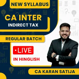 CA Karan Satija IDT (GST) Regular Live Batch For CA Inter : Online Classes.