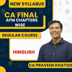 CA Praveen Khatod AFM Chapters Online Classes For CA Final: Online Classes.