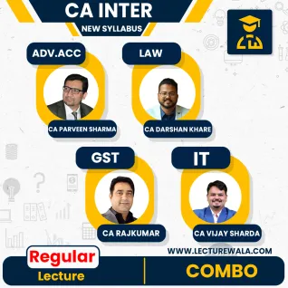 CA Inter Group -1 (New Course)-Combo 02- ADV ACC, LAW & IT & GST (Regular Batch) By CA Parveen Sharma & CA Raj Kumar & CA Vijay Sharda & CA Darshan Khare CA Inter Group -1 (New Course)-Combo 02- ADV ACC, LAW & IT & GST (Regular Batch) By CA Parveen Sharma & CA Raj Kumar & CA Vijay Sharda & CA Darshan Khare