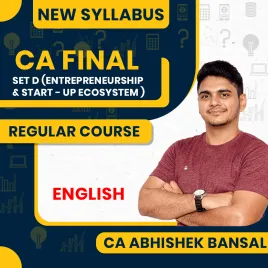  CA Abhishek Bansal Self-Paced Online Module -SET D Entrepreneurship &amp; Start - up Ecosystem (Paper 3) In Both Language For CA Final 
