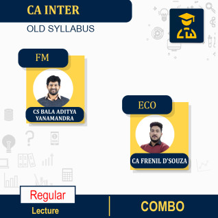 CA Inter FM-ECO In English Regular Course By CS Bala Aditya Yanamandra & CA Roshini Krishnaiyer : ONLINE CLASSES. CA Inter FM-ECO In English Regular Course By CS Bala Aditya Yanamandra & CA Roshini Krishnaiyer : ONLINE CLASSES.