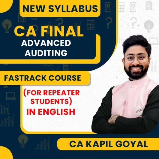 CA Final Audit Fastrack Classes by CA Kapil Goyal for Repeater Students : Online classes.