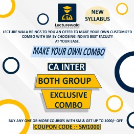 CA Inter Both Group Exclusive Combo New Syllabus Regular Course By India's Best Faculty : Online Classes