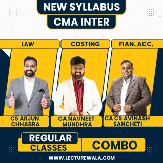 CMA Inter Group 1 Combo Accounts, Law & Costing Regular online Classes : Google Drive
