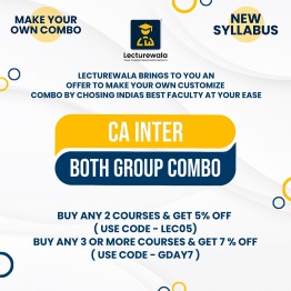 CA Inter Both Group Combo New Syllabus Regular Course By India's Best Faculty : Online Classes