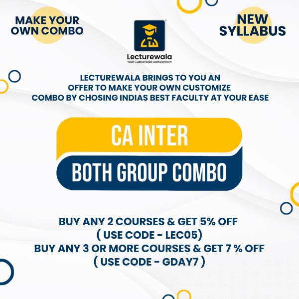 CA Inter Both Group Combo New Syllabus Regular Course By India's Best Faculty : Online Classes