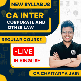 CA Inter Corporate And Other Law Regular Udesh Batch For Jan 2027 By CA Chaitanya Jain 