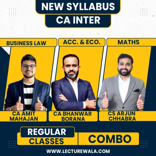 CA Inter Coprtporate and Other Law And Direct Tax & Indirect Tax By CA Bhanwar Borana, CA Amit Mahajan & CS Arjun Chhabra CA Inter Coprtporate and Other Law And Direct Tax & Indirect Tax By CA Bhanwar Borana, CA Amit Mahajan & CS Arjun Chhabra