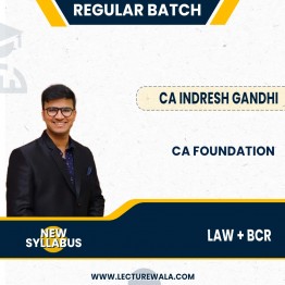CA Indresh Gandhi CA Foundation law & BCR