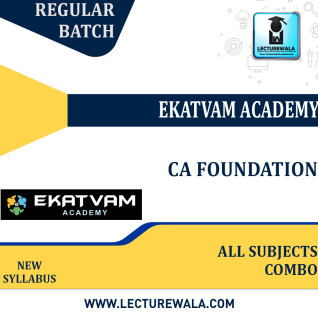 CA Foundation All Subject Combo Full Course By Ekatvam Academy: Pendrive / Google Drive.