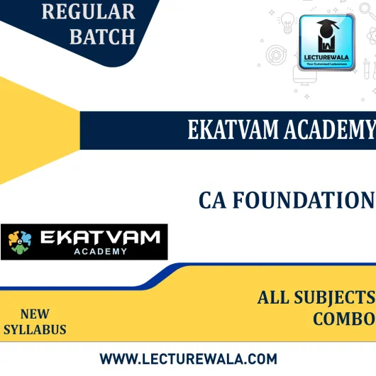 CA Foundation All Subject Combo Full Course By Ekatvam Academy: Pendrive / Google Drive. CA Foundation All Subject Combo Full Course By Ekatvam Academy: Pendrive / Google Drive.