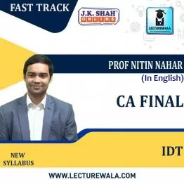 CA Final Indirect Tax In English Fast Track  Course : New Syllabus by JK Shah Classes Prof Nitin Nahar (For Nov.2022)