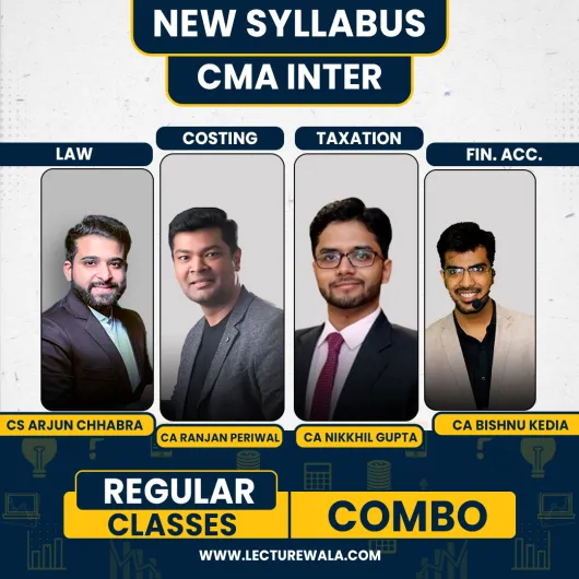 CMA Inter Grp 1 Combo - Law & FA & Taxation & Costing Regular Batch By Ranjan Periwal Classes CMA Inter Grp 1 Combo - Law & FA & Taxation & Costing Regular Batch By Ranjan Periwal Classes