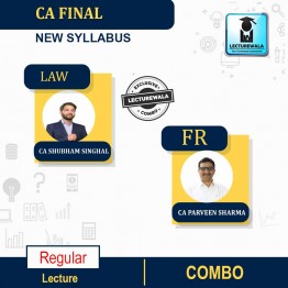 CA Final FR & LAW Combo Regular Course New Syllabus : Video Lecture + Study Material By CA Parveen Sharma  CA Shubham Singhal (For NOV 2023)