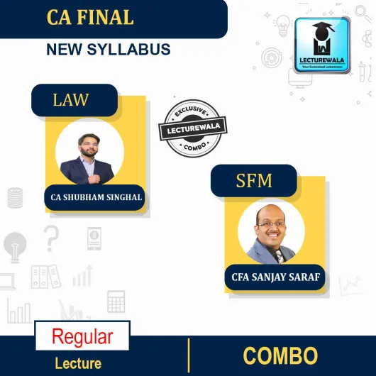 CA Final SFM & LAW Combo Regular Course New Syllabus By CFA Sanjay Saraf CA Shubham Singhal: Pendrive / Online Classes.