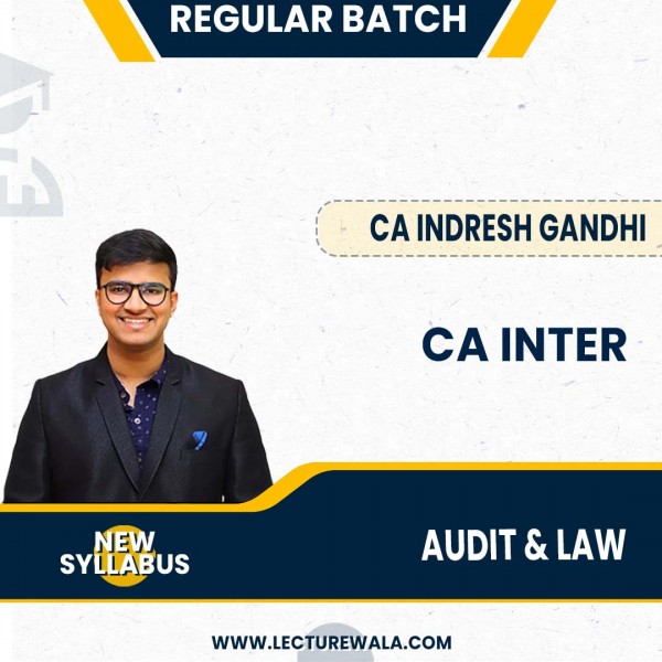 CA Inter Law And Audit Combo New Scheme Regular Batch By CA Indresh Gandhi  : Pandrive Classes