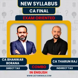 CA Final DT & IDT Exam- Oriented Batch By CA Bhanwar Borana & CA Tharun Raj : Full English CA Final DT & IDT Exam- Oriented Batch By CA Bhanwar Borana & CA Tharun Raj : Full English