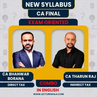 CA Final DT & IDT Exam- Oriented Batch By CA Bhanwar Borana & CA Tharun Raj : Full English