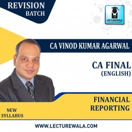 CA Final FR New Syllabus Revision Batch  (In English) By CA Vinod Kumar Agarwal: Pen Drive / Online Classes.