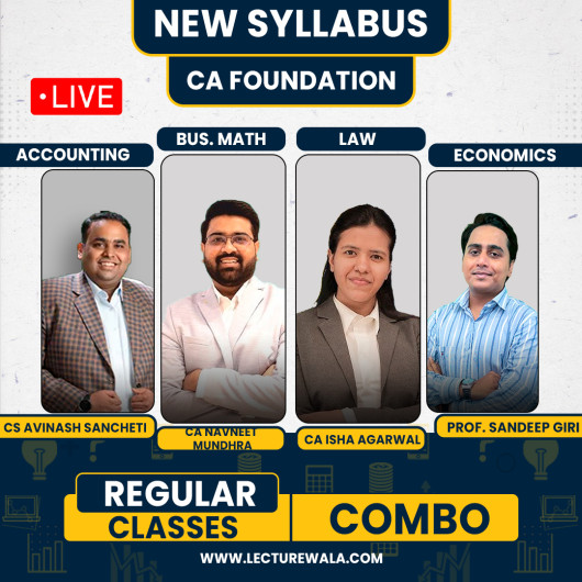 Navin Classes All 4 Subjects Combo Regular Batch For CA Foundation