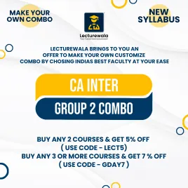 CA Inter Group-2 Combo New Syllabus Regular Course By India's Best Faculty : Online Classes CA Inter Group-2 Combo New Syllabus Regular Course By India's Best Faculty : Online Classes