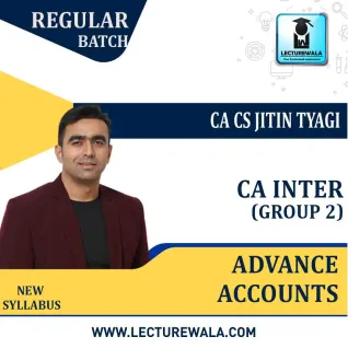 CA Inter Group -2 Advance Accounts Regular Course New Syllabus By CA CS Jitin Tyagi : Pen drive / Online classes CA Inter Group -2 Advance Accounts Regular Course New Syllabus By CA CS Jitin Tyagi : Pen drive / Online classes