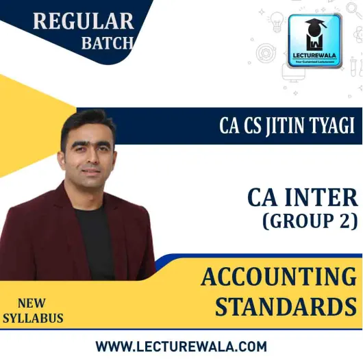 CA Inter Group 2 Accounting Standards Regular Course New Syllabus : By CA CS Jitin Tyagi : Pen drive / online classes CA Inter Group 2 Accounting Standards Regular Course New Syllabus : By CA CS Jitin Tyagi : Pen drive / online classes