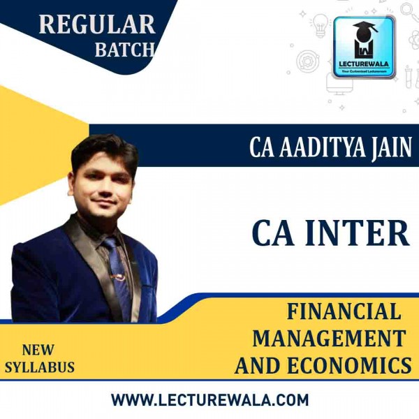CA Aaditya Jain FM ECO - CA Inter Financial Management & Economics Regular Course By CA Aaditya Jain: Pendrive / Online Classes.