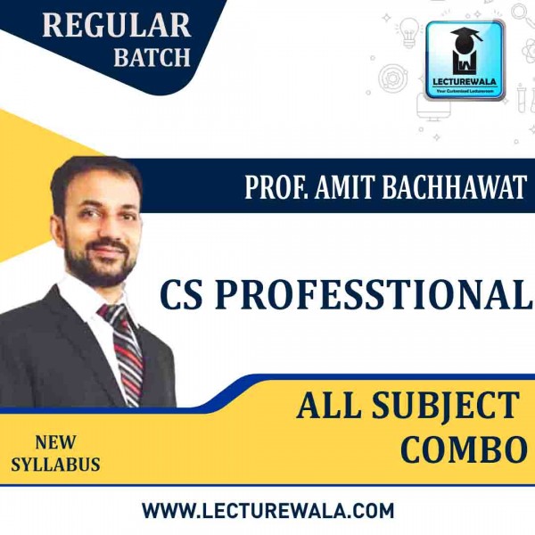 CS Professional Module 1 and Module 2 & Module 3  combo New Syllabus : By Amit Bachhawat : Pen drive / online classes