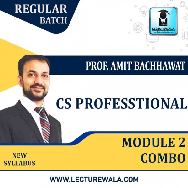 CS Professional Module 2 Combo Regular Batch : By Amit Bachhawat ; Pen drive / online classes