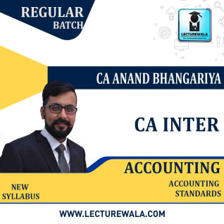 CA Inter Accounting (G 1) Accounting Standard Regular Course : Video Lecture + Study Material by CA Anand Bhangariya (To May 2022) CA Inter Accounting (G 1) Accounting Standard Regular Course : Video Lecture + Study Material by CA Anand Bhangariya (To May 2022)