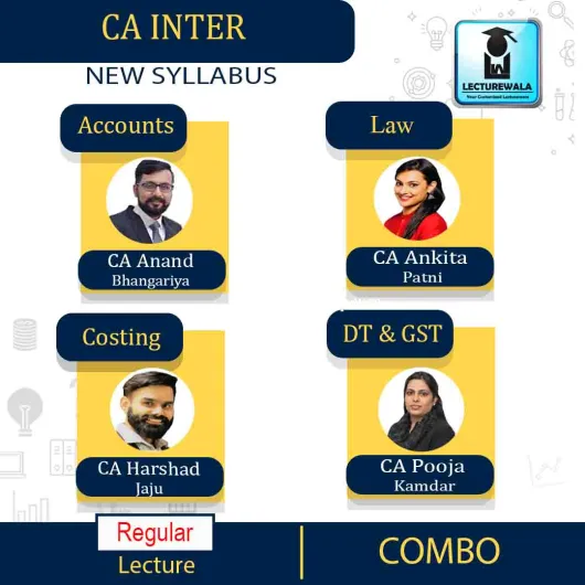 CA Inter Group 1 Regular Course Combo By Swapnil patni classes ; Pendrive/Online classes