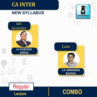 CA Inter Group 2 Advance Accounts And Law Regular Course Combo By CA Parveen Jindal And CA Abhishek Bansal : PEN DRIVE / ONLINE CLASSES.  CA Inter Group 2 Advance Accounts And Law Regular Course Combo By CA Parveen Jindal And CA Abhishek Bansal : PEN DRIVE / ONLINE CLASSES.