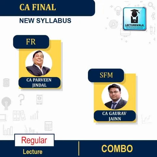 CA Final SFM & Financial Reporting Combo Regular Course By CA Gaurav Jainn & CA Parveen Jindal : PEN DRIVE / ONLINE CLASSES. 