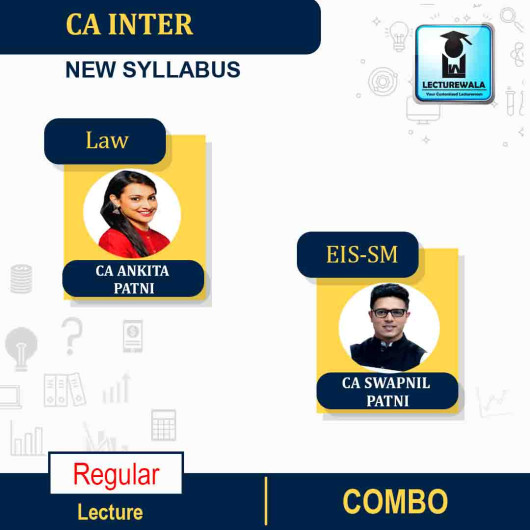 CA Inter Law & Eis Sm Combo Regular Course by CA Ankita Patni & CA Swapnil Patni : Pendrive/Online classes. CA Inter Law & Eis Sm Combo Regular Course by CA Ankita Patni & CA Swapnil Patni : Pendrive/Online classes.