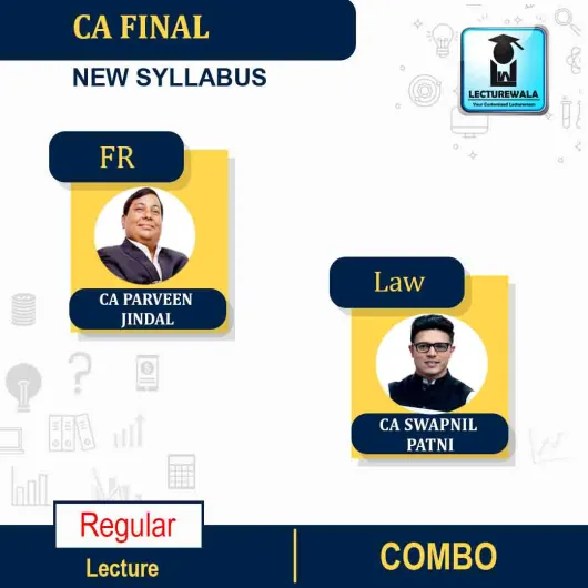 CA Final Laws & Financial Reporting Combo Regular Course By CA Swapnil Patni & CA Parveen Jindal : PEN DRIVE / ONLINE CLASSES.