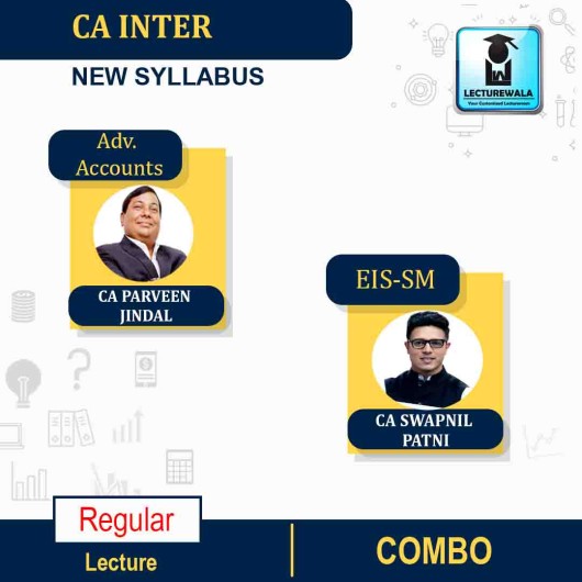 CA Inter EIS-SM & Adv. Accounts Regular Course Combo By CA Swapnil Patni and CA Parveen Jindal : PEN DRIVE / ONLINE CLASSES.