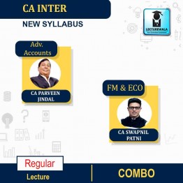 CA Inter FM - Eco & Adv. Accounts Regular Course Combo By CA Swapnil Patni And CA Parveen Jindal ;PEN DRIVE / ONLINE CLASSES.