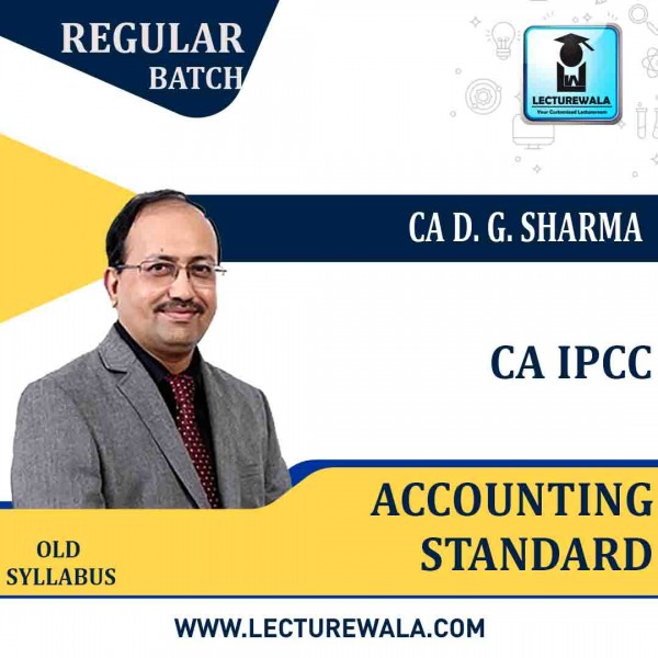 CA Ipcc Accounting Standard (G-1) Regular Course : Video Lecture + Study Material By DG Sharma (For May 2021 / Nov. 2021)