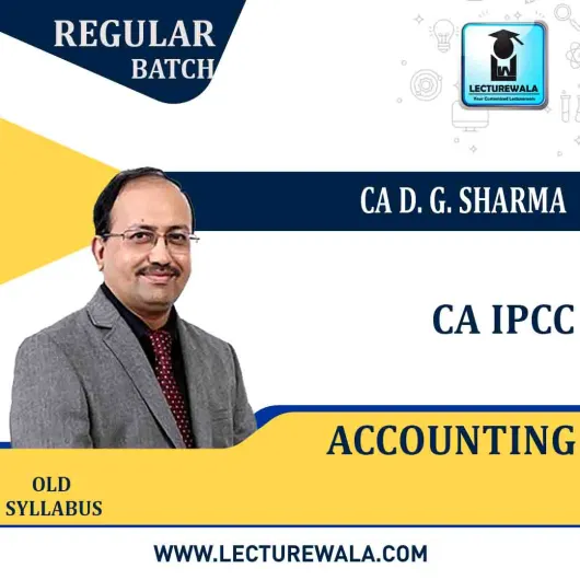 CA Ipcc Accounting Regular Course : Video Lecture + Study Material By DG Sharma (For May 2022 ) CA Ipcc Accounting Regular Course : Video Lecture + Study Material By DG Sharma (For May 2022 )